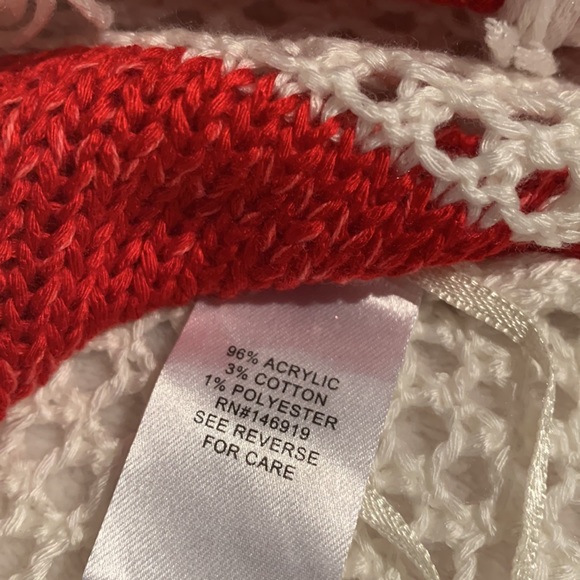 Cloud Chaser stars & stripes crocheted top with fringe size XS, NWTs - Picture 4 of 8